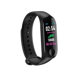 Wisam® M3 Fitness Tracker Schrittzähler Kalorienzähler Armband Herzfrequenz Black