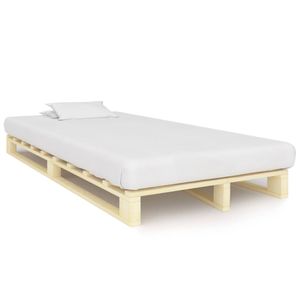 vidaXL Paletová postel z masivního dřeva borovice 120×200 cm