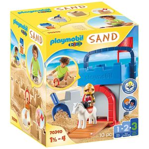 PLAYMOBIL, Kreativset "Sandburg", 1.2.3 / Sand, 70340