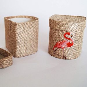 Set 12-Teilig Hochzeitsgeschenkbox Flamingo-Box Konfetti-Halter
