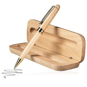 Kugelschreiber im Holzetui Elegantes Eco Geschenk Schreibset