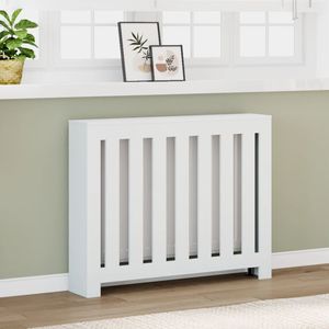 vidaXL Obloženie radiátora biele 104x20x82 cm materiál na báze dreva vidaXL Obloženie radiátora biele 104x20x82 cm materiál na báze dreva