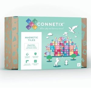 Connetix Tiles - Magnetická stavebnice PASTEL (120 ks)