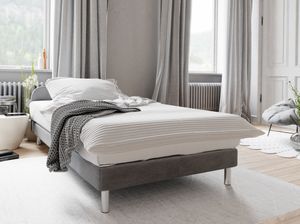 Jednolôžková posteľ s kovovými nôžkami HENRYK COMFORT 2 - 80x200, šedá