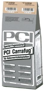 PCI Carrafug® Spezial Fugenmörtel für Naturwerksteinplatten jurabeige 5 kg