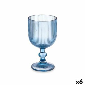 Skleněné pruhy Modrá sklenice 370 ml (6 kusů)