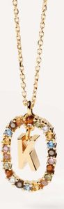 PDPAOLA Halskette LETTERS 18K gold plated silver gold