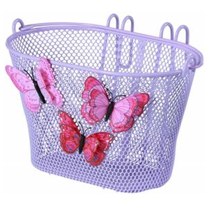 Basil Jasmin Butterfly Kinderkorb vorne Fahrradkorb Lenkerkorb lila