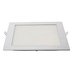 Downlight led Einbauleuchte quadratisch 20w Tageslicht 4000k 1500lm verchromt 22x22cm edm