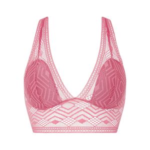 Passionata Damen Bustier - ONDINE, T-Shirt-BH, bügellos, Spitze, Cup gefüttert Rosa S