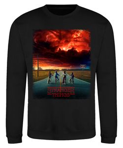 Demogorgon Cloud - Stranger Things Hawkings Pullover Sweatshirt, Schwarz, XL, Vorne