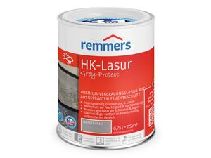 Remmers HK-Lasur 3in1 Grey-Protect wassergrau (FT-20924) 0,75 l, Holzlasur aussen