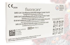 Fluorecare SARS-CoV-2/Influenza A+B/RSV Antigen Universal Testkit (10Stk. einzeln verpackt) - Selbsttest - CE 2934