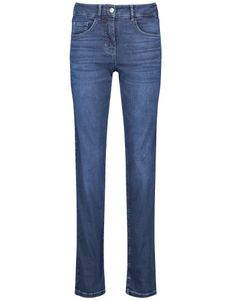 Gerry Weber - Slim Fit - Damen Jeans SOL꞉INE BEST4ME SLIM FIT (925051-67830), Größe:46, Farbe:Dark blue denim mit use (864004), Länge:Normal