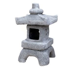stoneandstyle Steinfigur Pagode Asiatische Laterne frostfest