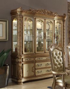 JV Möbel Klassische Luxus Vitrine Antil Stil