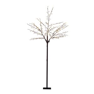 Konstsmide - LED Lichterbaum, braun, große runde Dioden, 240 warm weiße Dioden, 24V Außentrafo, braunes Kabel ; 3385-600