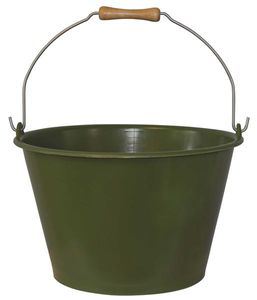 Weinlese-Eimer mit Bügel und Handrolle 16 L Kunststoff grün