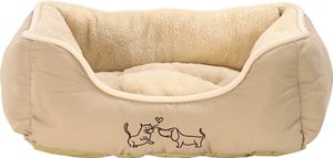 Dehner Lieblinge Hundebett und Katzenbett Sammy, ca. 61 x 48 x 18 cm, Polyester, beige Dehner Lieblinge Hundebett und Katzenbett Sammy, ca. 61 x 48 x 18 cm, Polyester, beige