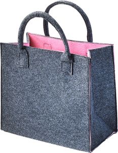 Kobolo plstěná taška shopper nákupní taška plstěná taška pro volný čas shopper bag růžová