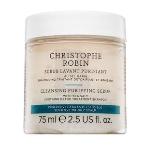 Christophe Robin Cleansing Purifying Scrub With Sea Salt šampónový peeling pre všetky typy vlasov 75 ml