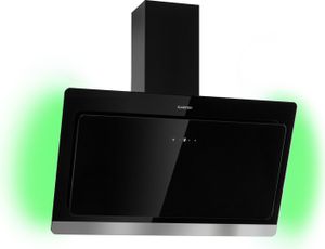 Klarstein digestor 90 cm, odsávací digestor, digestor s filtrom s aktívnym uhlím, digestor s prietokom vzduchu 563 m³/h, nástenný digestor s RGB-LED, tichý digestor 90 cm