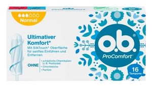 O.B. Original, Normal, Tampony higieniczne, 16 sztuk (PRODUKT Z NIEMIEC)