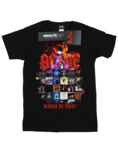 AC/DC - "In Rock We Trust Album Cover" T-Shirt für Herren BI7223 (M) (Schwarz)