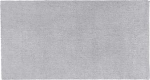 BELIANI Läufer Teppich Grau Polyester 80 x 150 cm Rechteckig Hochflor Modern Maschinengetuftet Fußbodenheizung Geeignet Wohnzimmer Schlafzimmer Flur