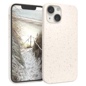 EAZY CASESchutzhülle kompatibel mit Apple iPhone 13 Mini , Hülle biologisch abbaubar, nachhaltigesCase mit Kameraschutz bestehend aus Pflazenfasern, Weiß