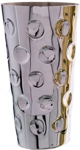 Pfälzer Gral (Silber) - Pfalz Dubbeglas und Dubbebecher aus Edelstahl (Metall) 0,5 L