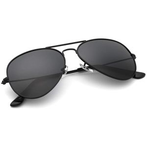 Sonnenbrillen für Damen & Herren - Brillen mit UV400 Schutz, HD Polar View Pilotenbrille Schwarz One Size