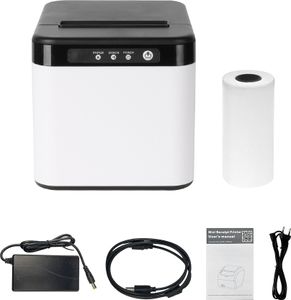 drukarka termiczna 80 mm ESC/POS, USB/LAN, z obcinarką, do użytku biznesowego, restauracyjnego i domowego
