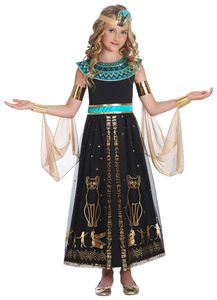 Cleopatra Nilkönigin Kostüm für Mädchen - Schwarz Türkis Größe: 8-10 Jahre