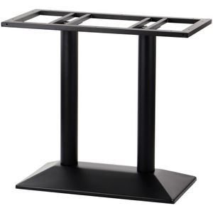 Doppel-Tischgestell aus Metall SH-4001-2, für Büro, Hotel, Restaurant, Maße 69,5x39,5x72 cm, Schwarz