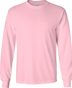 Gildan Ultra Herren T-Shirt mit Rundhalsausschnitt, langärmlig BC477 (M) (Hellpink)