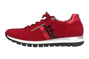 Gabor Comfort Basic Sneaker in Übergrößen Rot 46.355.48 große Damenschuhe, Größe:42.5