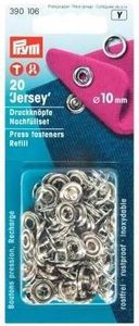 Prym Druckknöpfe Jersey Nähfrei, 10mm, silberfarbig