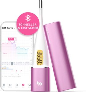 Femometer Vinca II - Bazálny teplomer - Ovulačný test - Použitie s aplikáciou Femometer - Fialová