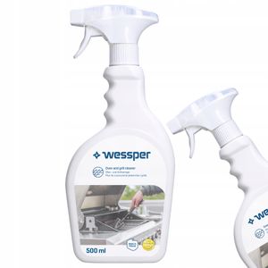 Wessper Backofen-Spray Grillreiniger, Hochwirksames Präparat zur automatischen Entfernung von eingebranntem Fett und Rauch 0.5L