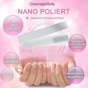 NailWonder Nano Glasfeile Professionelle Glasnagelfeile Nagelfeile Kristall