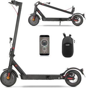 E Scooter mit Straßenzulassung, ABE Elektroroller Belastung bis 120kg, 30 km Reichweite, LED, 20km/h, 350W Motor, 8,5 Zoll Wabenreifen