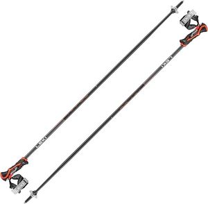 Leki Airfoil 3D Black/Bright Red/Dark Anthracite 125 cm Lyžiarske palice