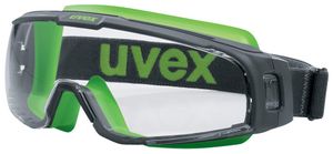 uvex Vollsichtbrille u-sonic Scheibentönung: klar grau / lime