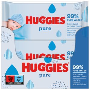 Huggies Pure sensitive Baby Feuchttücher Tücher 99% Wasser Monatsbox 10 x 56 St.