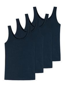 Schiesser unterhemd unterzieh-shirt ärmellos schulterfrei Uncover dunkelblau L (Damen)