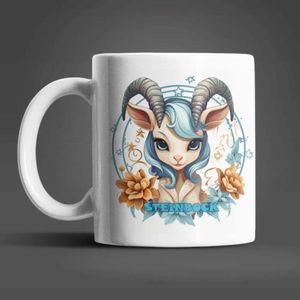 Sternzeichen Tierkreis Kaffeetasse Tasse Geschenkidee Geschenk 330 ml – Steinbock