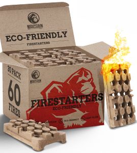 Firebuilder Baumarkt Biologischer Grillanzünder Für Innen  Außen  Ökologisch, Bis Zu 60 Feuer