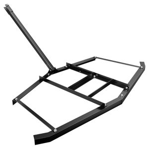 Wiltec Schleppegge 175 x 172 x 9 cm, Wiesenegge für Rasentraktor, ATV und UTV, Wiesenschleppe zur Bodenbearbeitung und Bodennivellierung