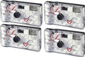 4x 1A PHOTO PORST Einwegkamera Hochzeit Liebe